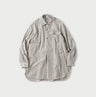 Dungaree Stripe 908 Grandpa Pull Shirt Kinari Stripes