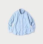 No.180 Miko 908 Ocean Button Down Shirt Saxe Stripes