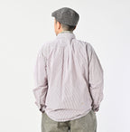 No.180 Miko 908 Ocean Button Down Shirt Male Model