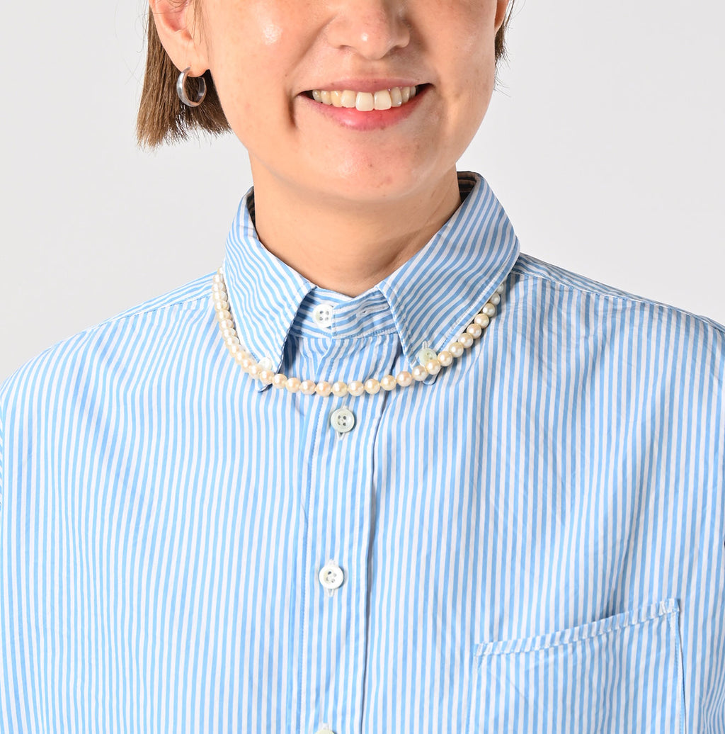 No.180 Miko 908 Ocean Button Down Shirt Detail