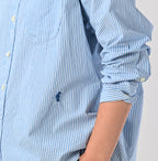 No.180 Miko 908 Ocean Button Down Shirt Detail