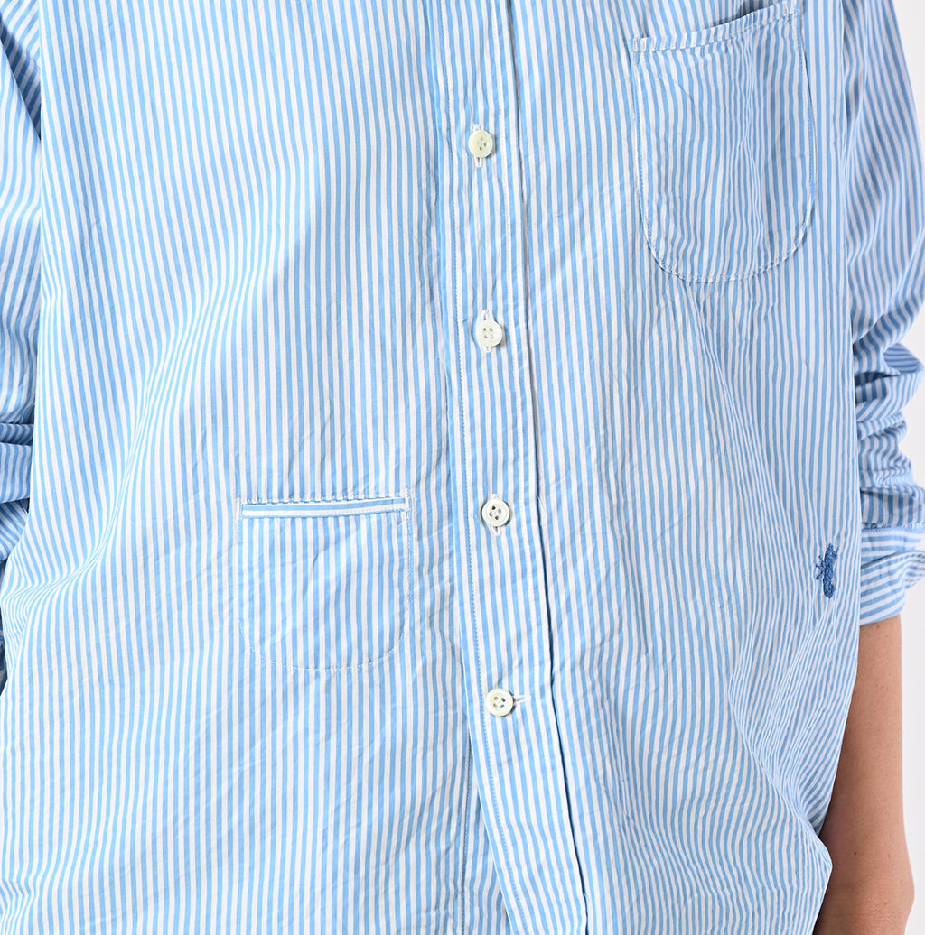 No.180 Miko 908 Ocean Button Down Shirt Detail