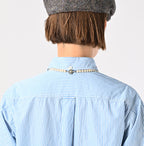 No.180 Miko 908 Ocean Button Down Shirt Detail