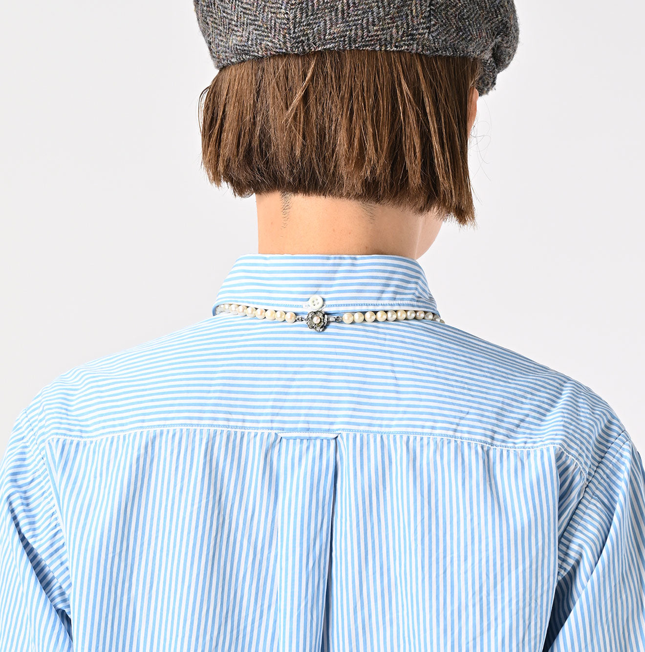 No.180 Miko 908 Ocean Button Down Shirt Detail