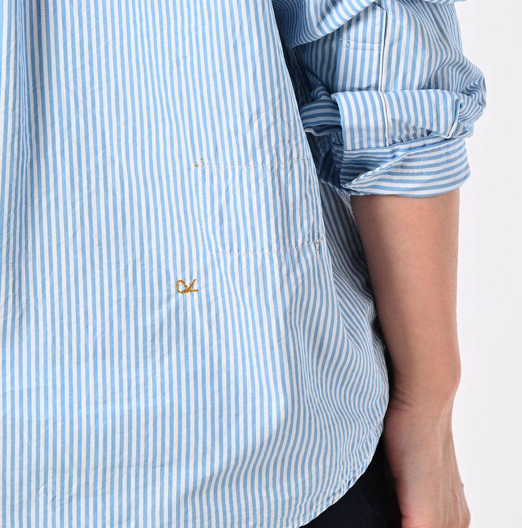 No.180 Miko 908 Ocean Button Down Shirt Detail