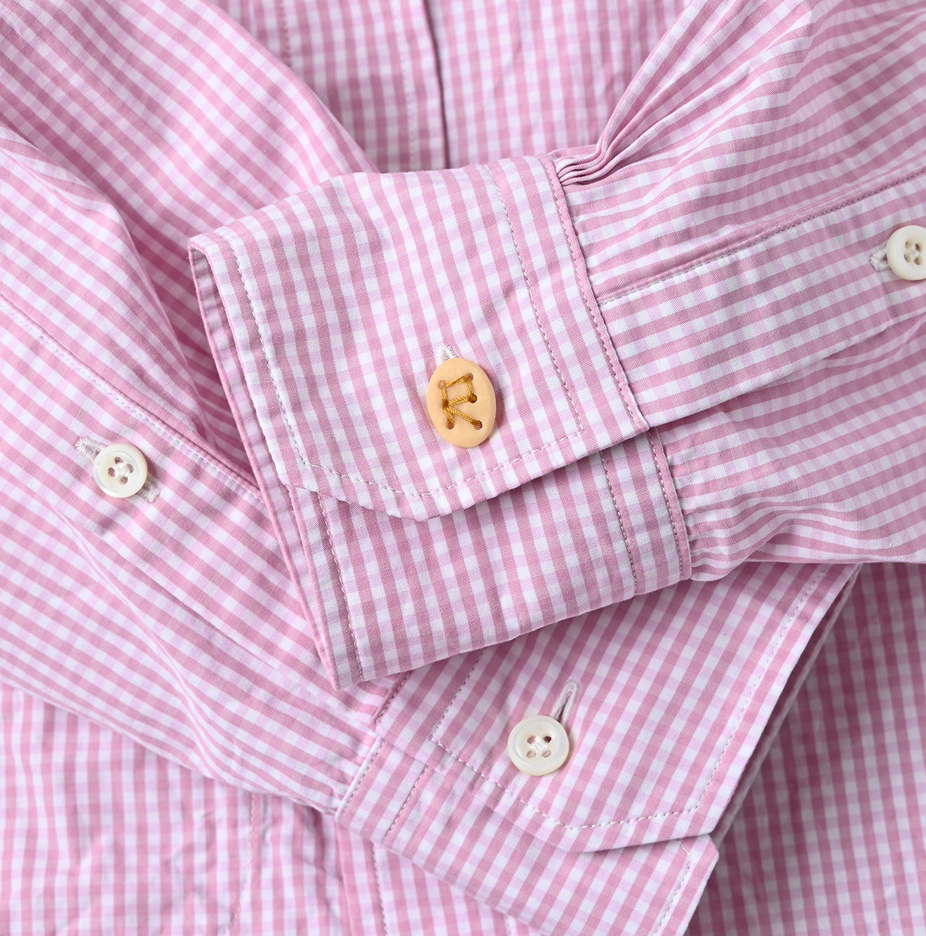 No.180 Miko 908 Ocean Button Down Shirt Detail