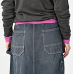 Tweed Denim Painter Skirt Zyu Detail