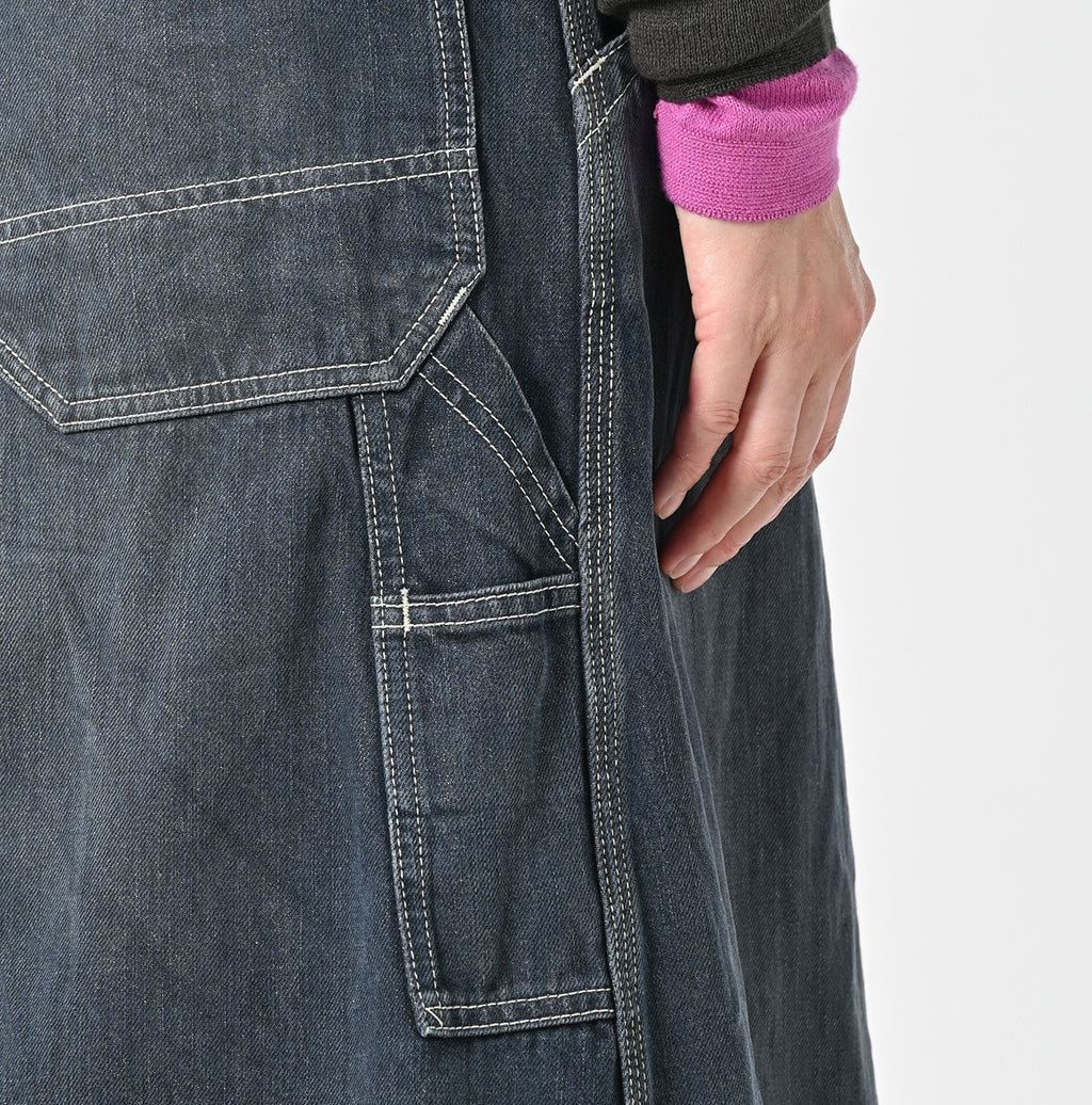Tweed Denim Painter Skirt Zyu Detail