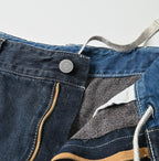 Tweed Denim Painter Skirt Zyu Detail