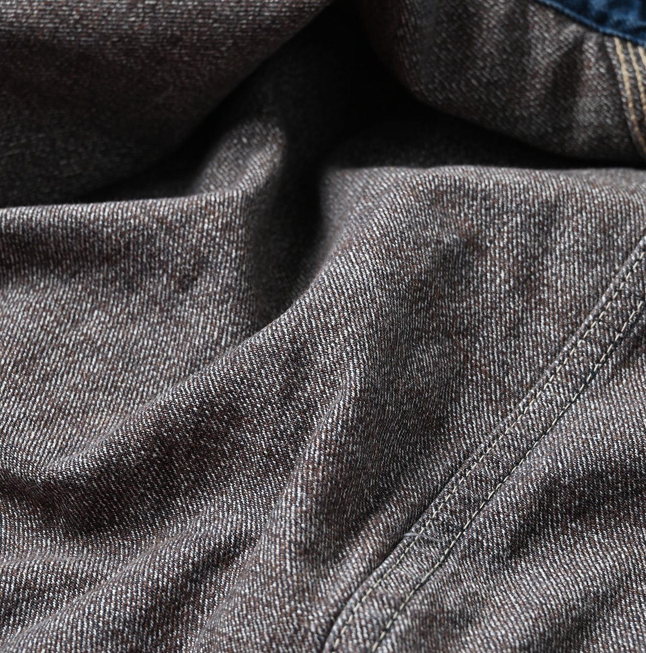 Tweed Denim Painter Skirt Zyu Detail