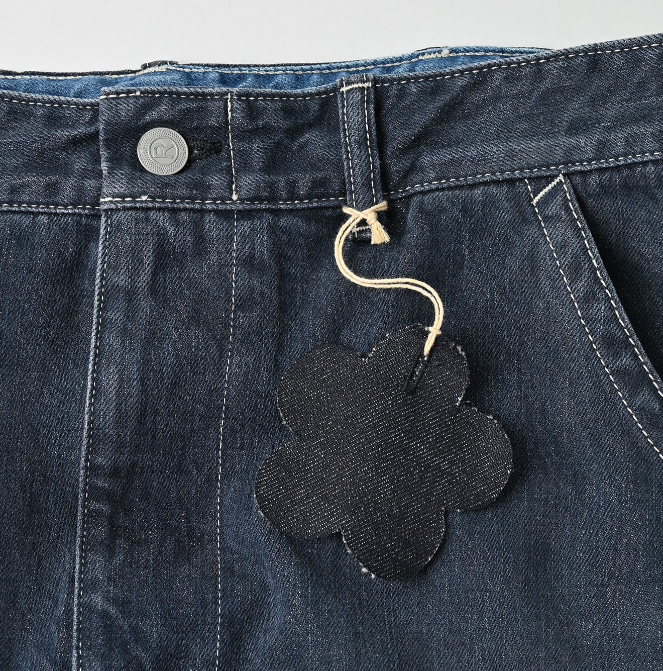 Tweed Denim Painter Skirt Zyu Detail