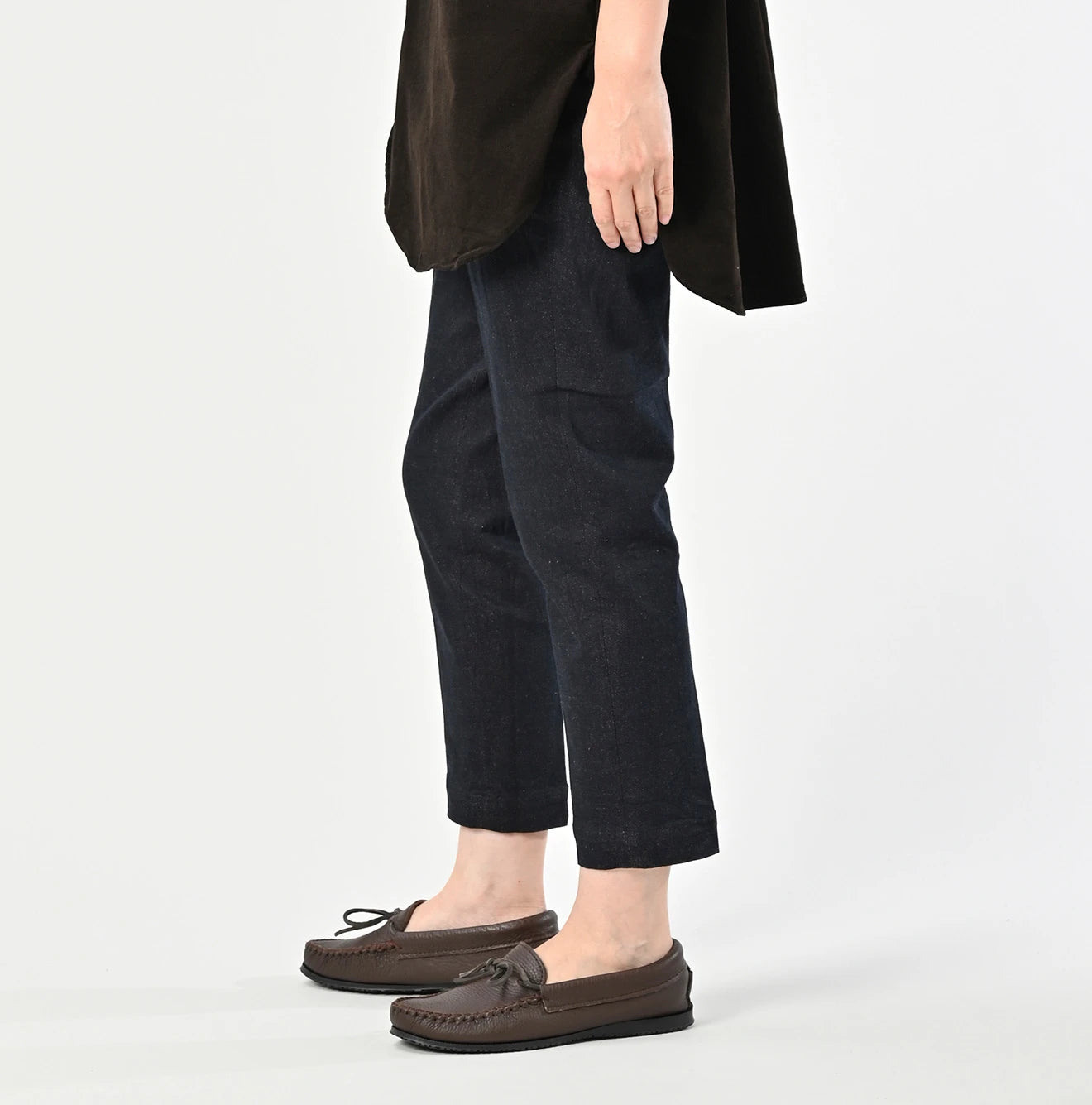 Tweed Denim Sabrina Slacks Nou Female Model