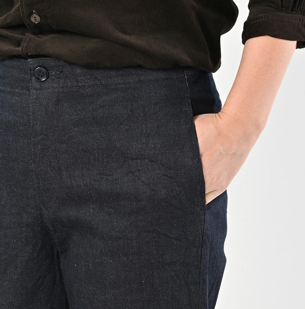 Tweed Denim Sabrina Slacks Nou Detail