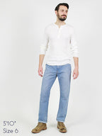 Okome Umihikohime Distressed Cotton Denim Pants