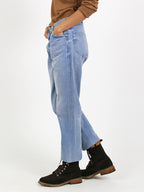 Okome Umihikohime Distressed Cotton Denim Pants