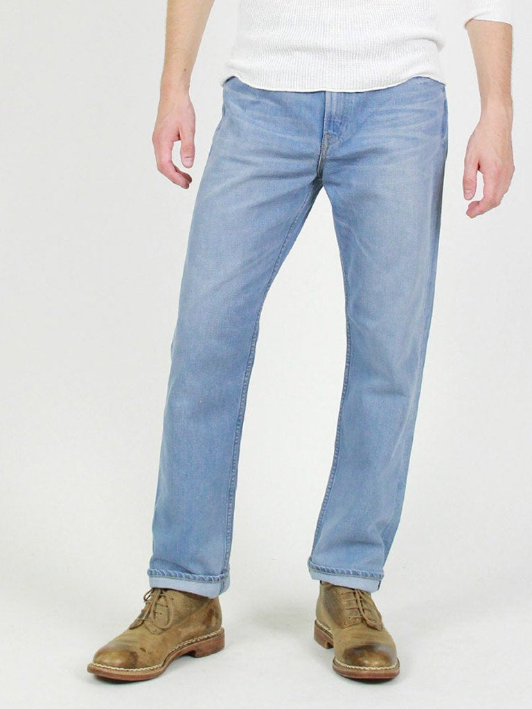 Okome Umihikohime Distressed Cotton Denim Pants