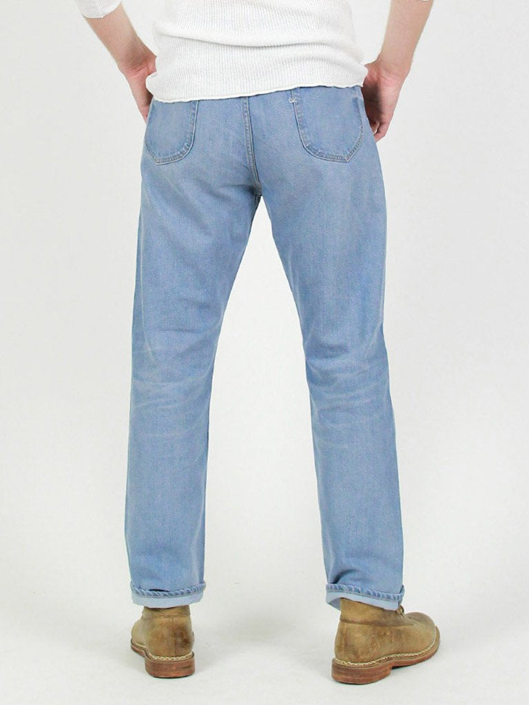 Okome Umihikohime Distressed Cotton Denim Pants