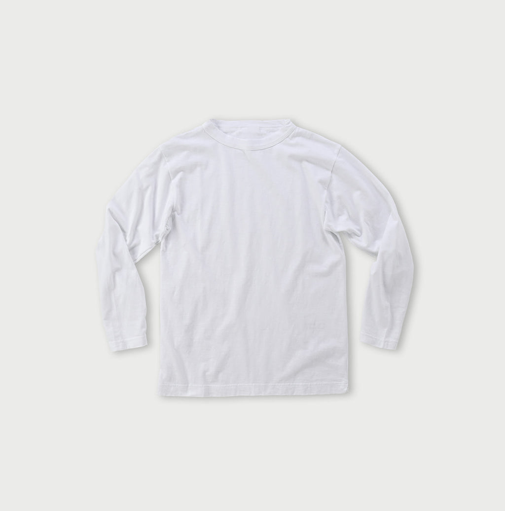 Dozume Tenjiku Cotton 908 45 Star Long Sleeve T-shirt White