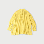 Plant Dyed Yock Neck Big Slit T-shirt Back