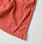Plant Dyed Yock Neck Big Slit T-shirt Detail