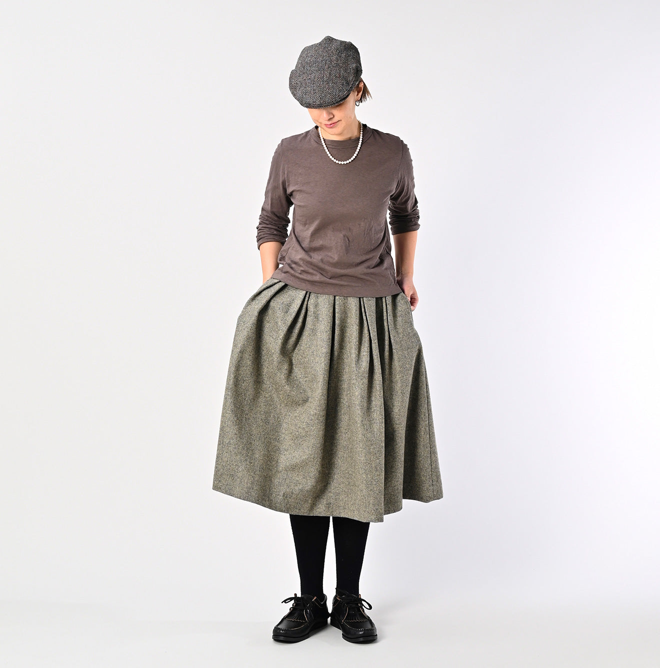 Tenjiku Square T-shirt Female Model