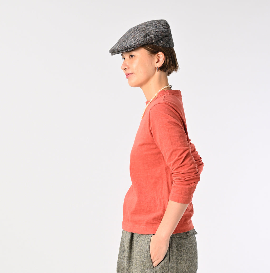 45 Plant Dyed Tenjiku Square T-shirt Female Model