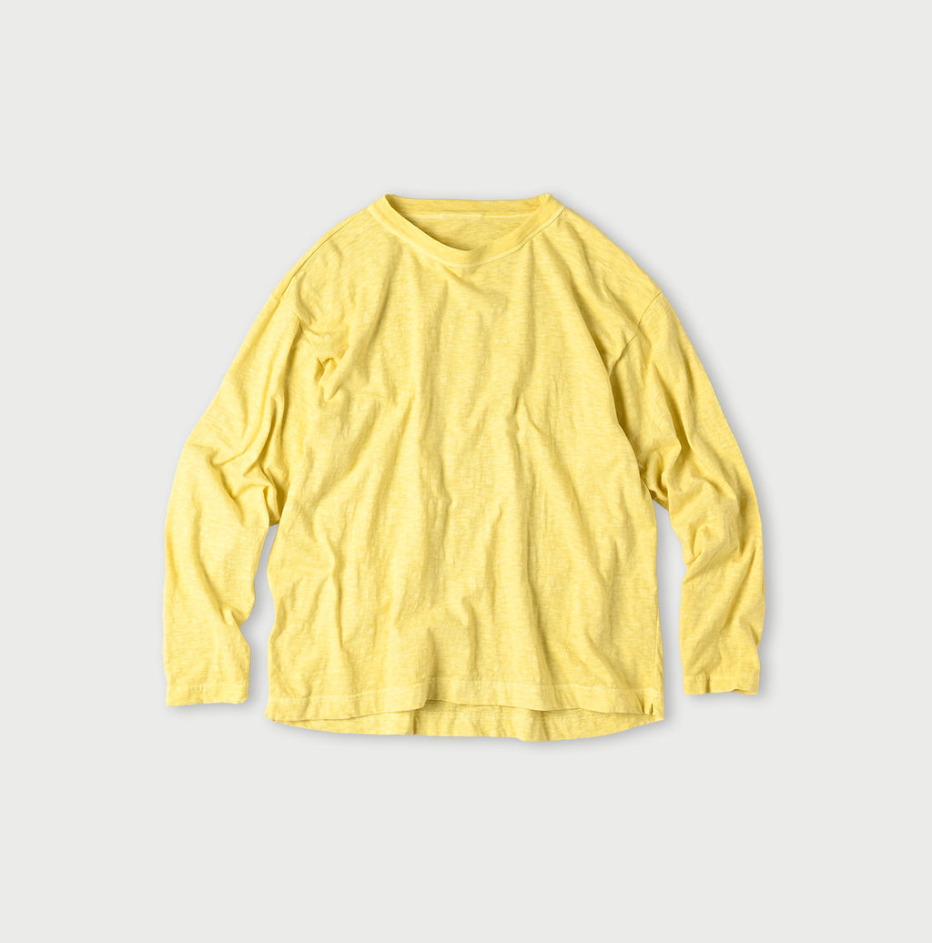 45 Plant Dyed Tenjiku 908 Ocean Long Sleeve T-shirt