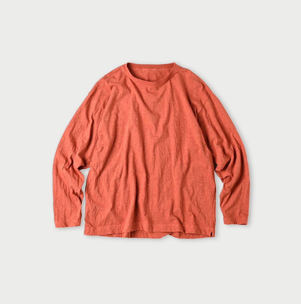 45 Plant Dyed Tenjiku 908 Ocean Long Sleeve T-shirt