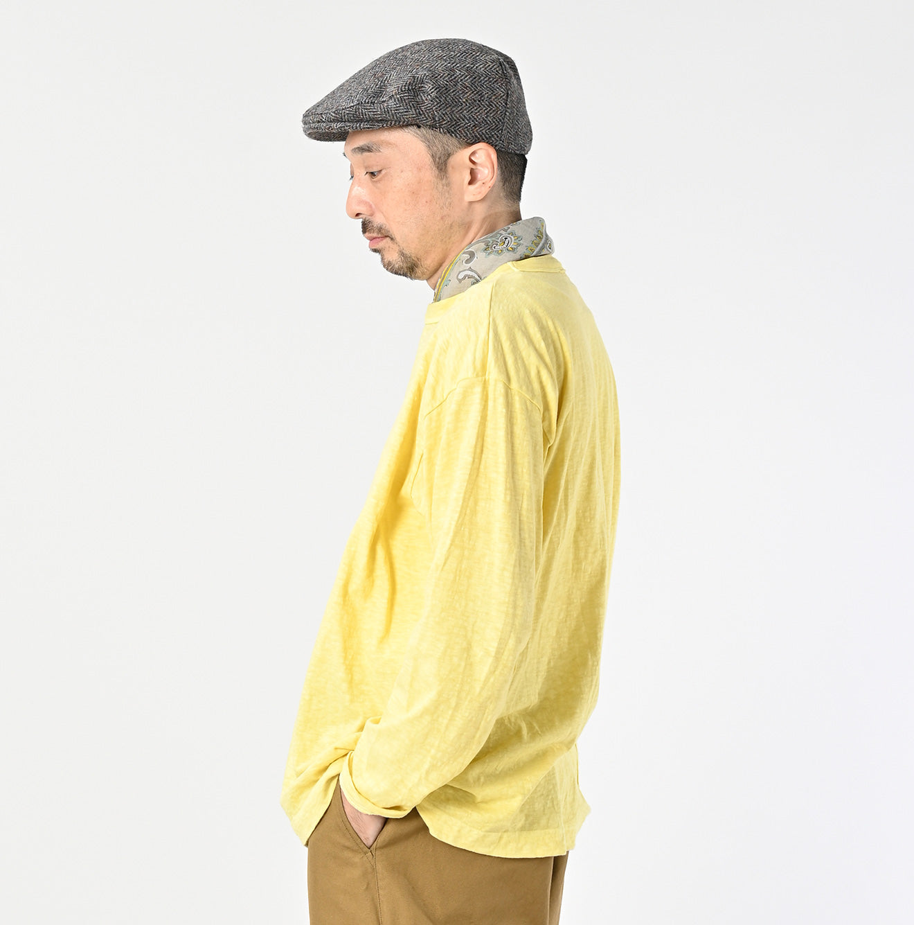 45 Plant Dyed Tenjiku 908 Ocean Long Sleeve T-shirt