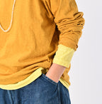 45 Plant Dyed Tenjiku 908 Ocean Long Sleeve T-shirt