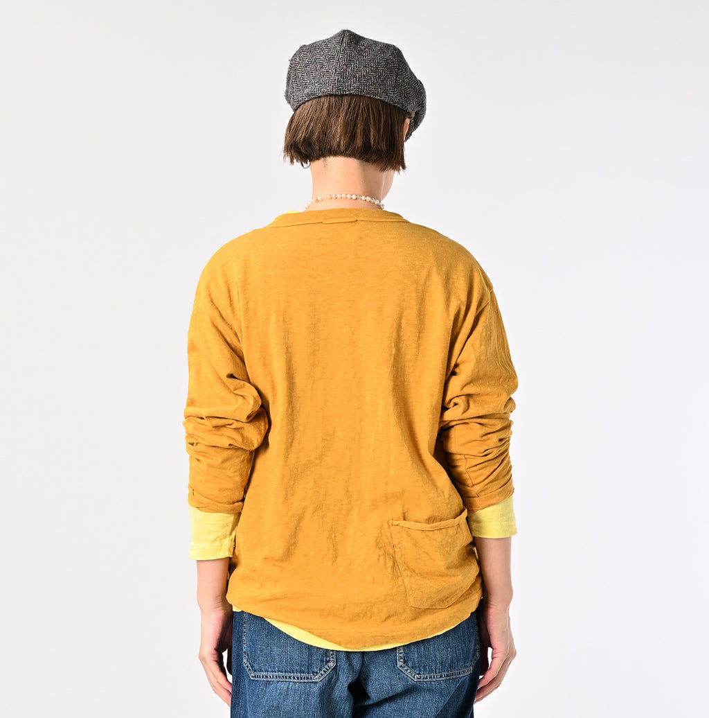 45 Plant Dyed Tenjiku 908 Ocean Long Sleeve T-shirt