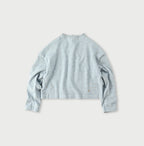 US Mou Knitsew Square Cardigan Back