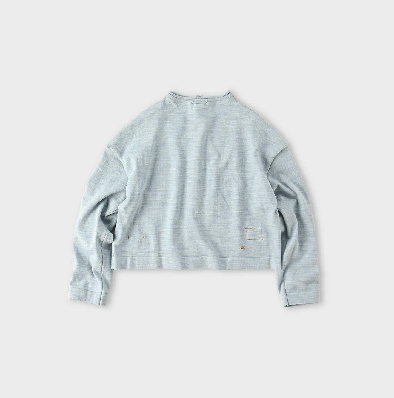 US Mou Knitsew Square Cardigan Back