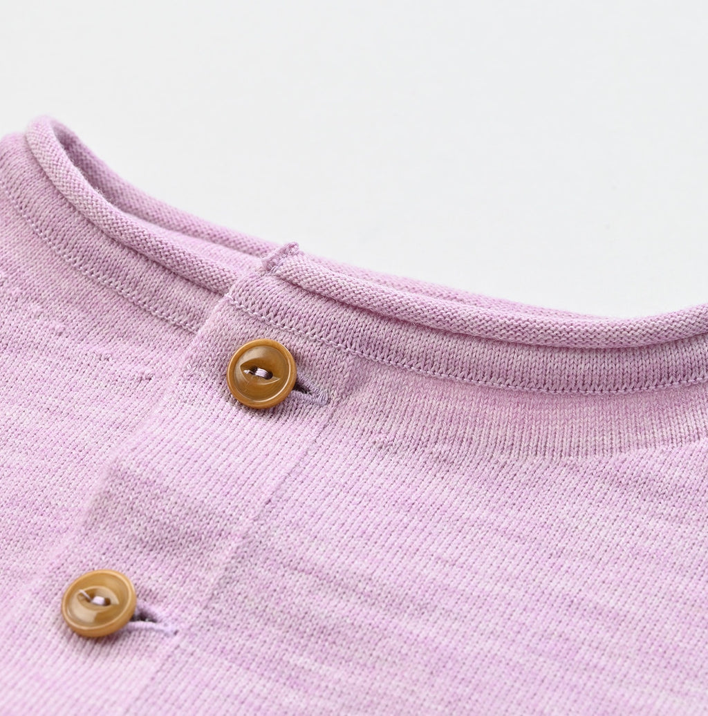 US Mou Knitsew Square Cardigan Detail