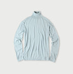 Whole Super Gauze 908 Turtle Neck Saxe Top
