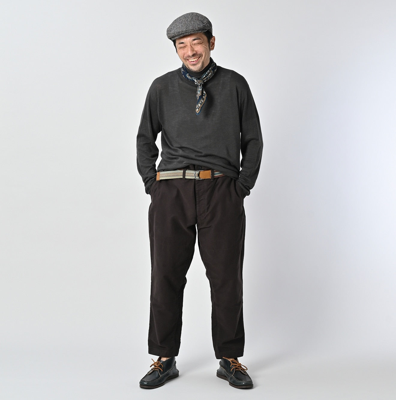 Whole Super Gauze 908 Turtle Neck Male Model