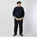 Indigo Whole Super Gauze 908 Turtle Neck Male Model