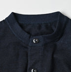 Indigo Whole Super Gauze 908 Henley Detail