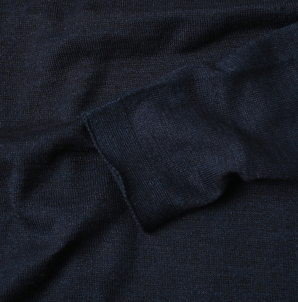 Indigo Whole Super Gauze 908 Henley