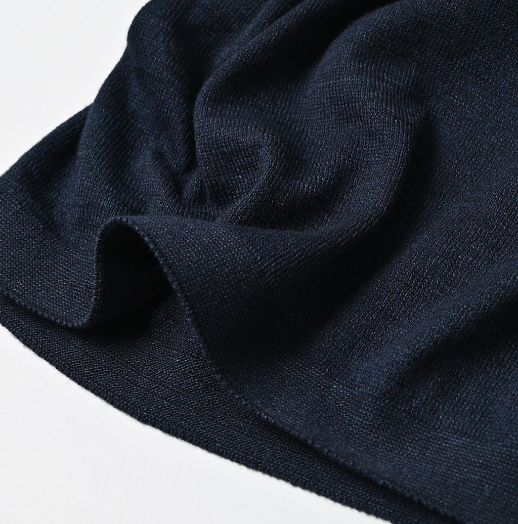 Indigo Whole Super Gauze 908 Henley