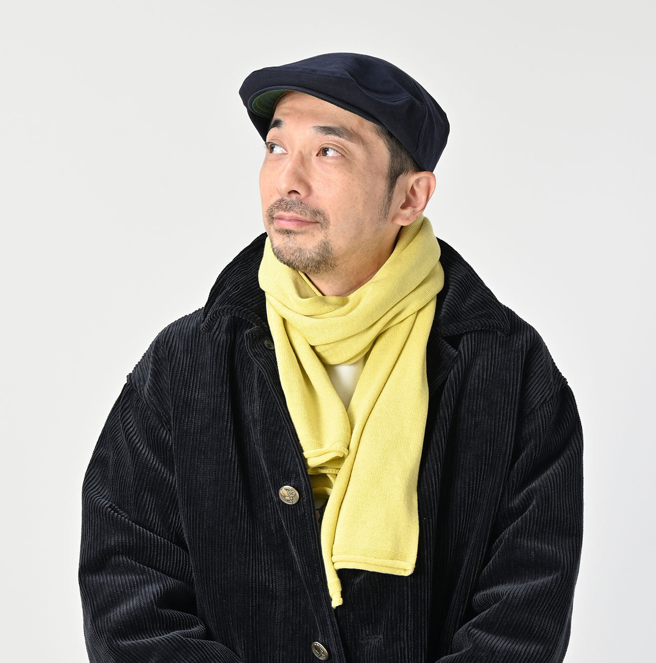 Super Gauze Muffler Male Model