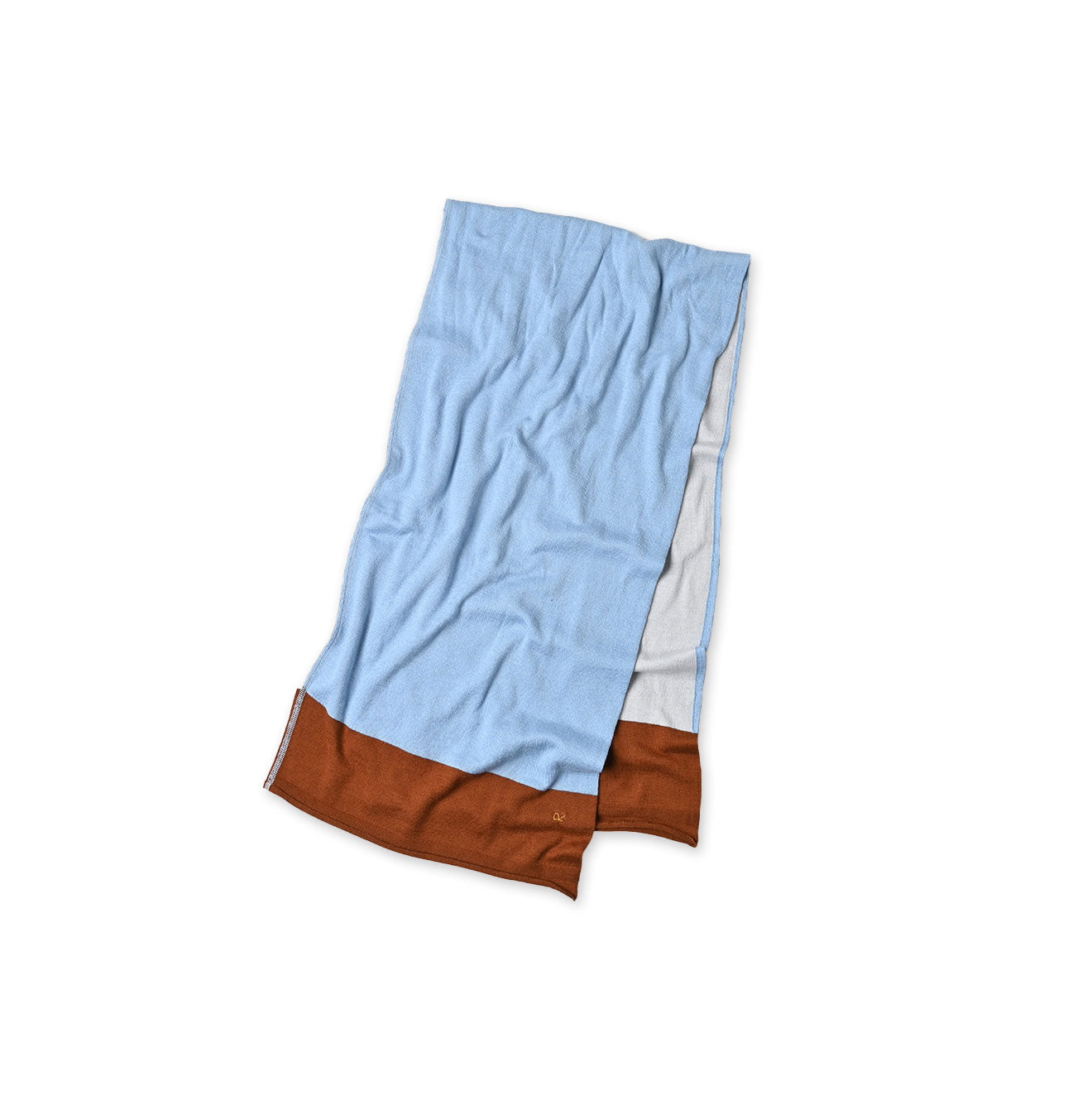Super Gauze Tri-color Muffler Saxe Mix