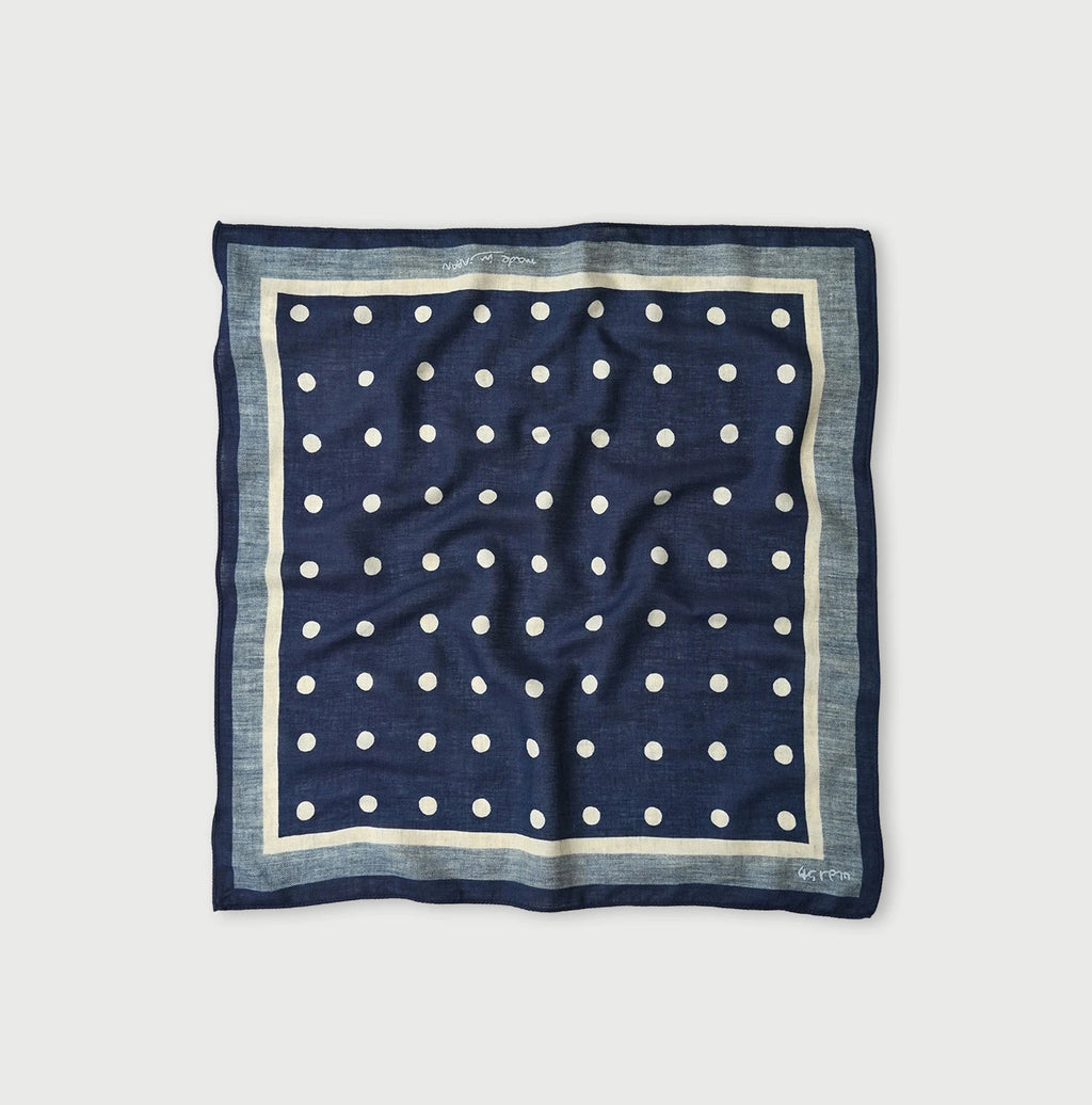 Indigo Supima Aya Korokoro Bandana