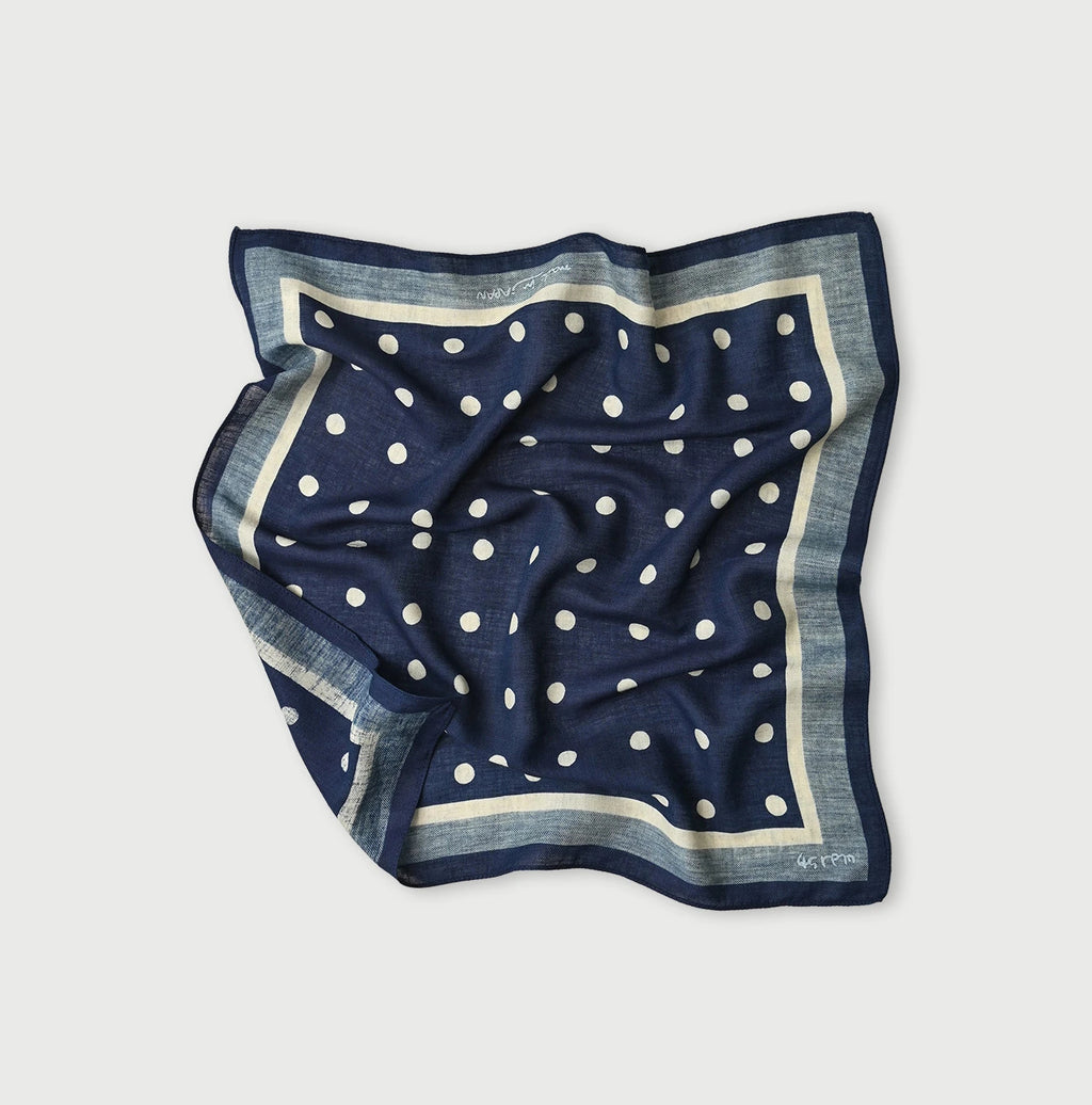 Indigo Supima Aya Korokoro Bandana