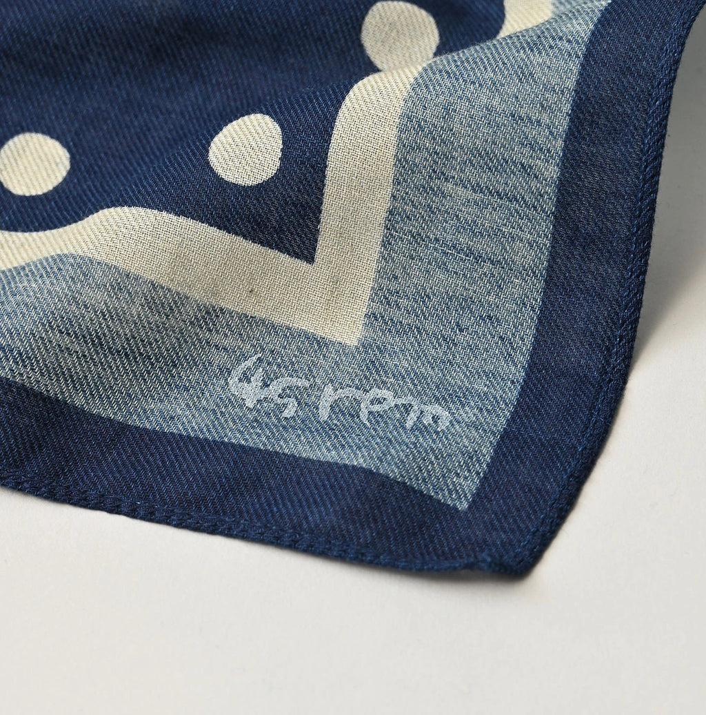 Indigo Supima Aya Korokoro Bandana