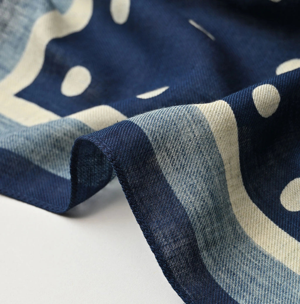 Indigo Supima Aya Korokoro Bandana