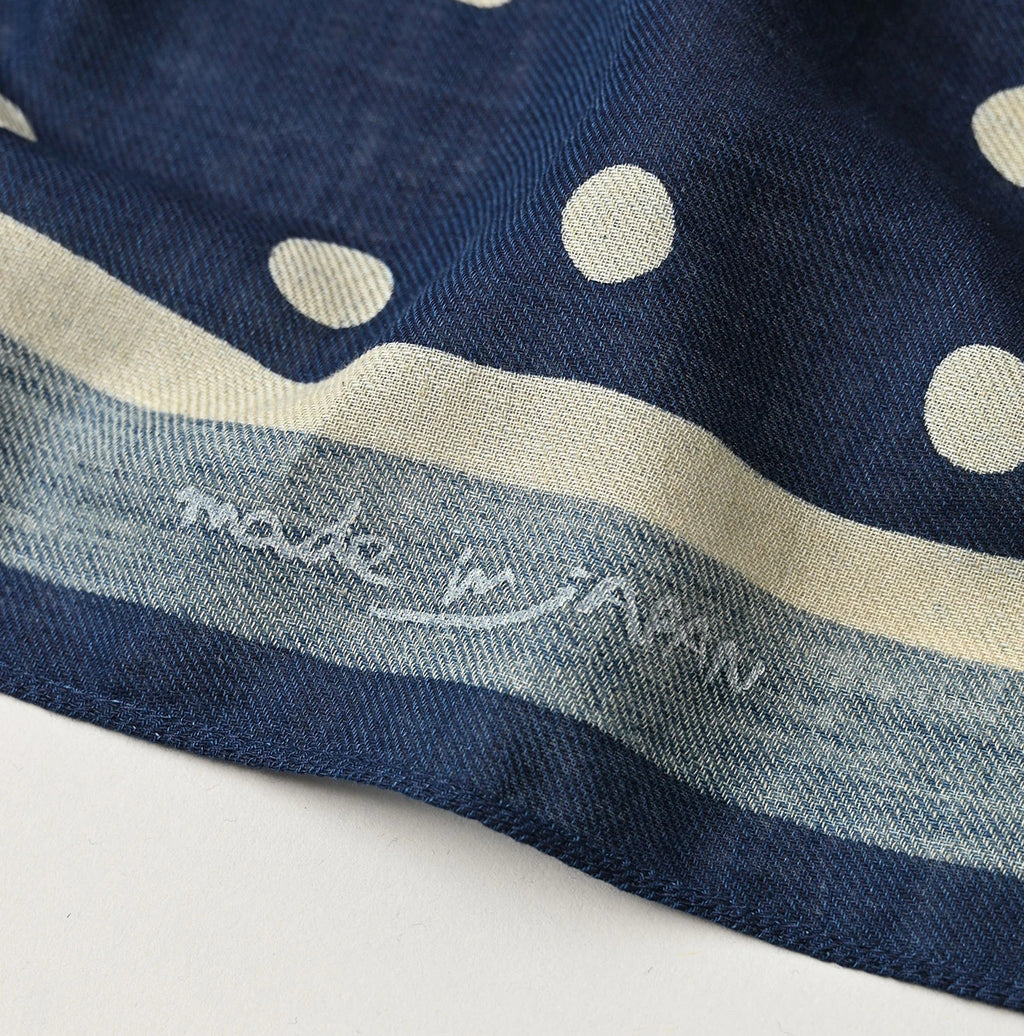 Indigo Supima Aya Korokoro Bandana