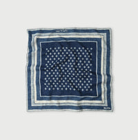 Indigo Supima Aya Square Komon Bandana