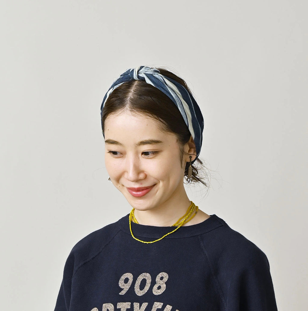 Indigo Supima Aya Square Komon Bandana