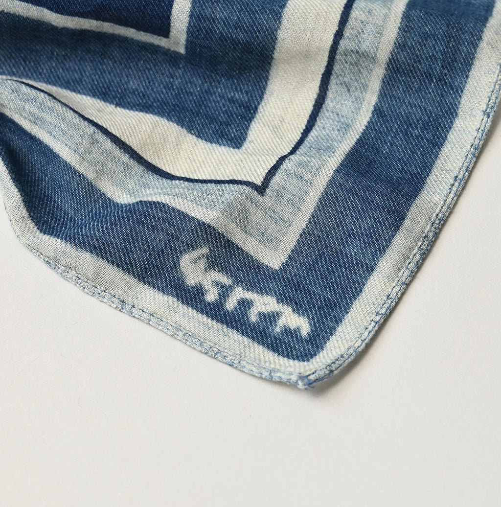 Indigo Supima Aya Square Komon Bandana